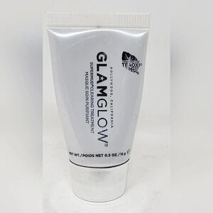 GlamGlow Supermud Clearing Treatment Mask 0.5oz/15g ~Travel Sample Size SEALED